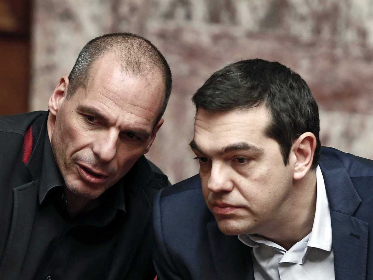 Image result for βαρουφάκης τσίπρας